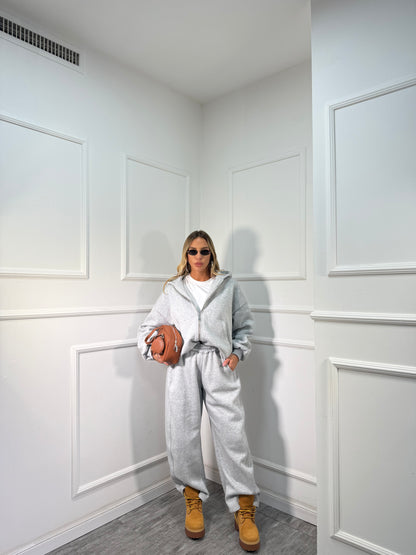 Coordinato in tuta Magnolia grigio by justwest 12601p