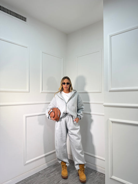 Coordinato in tuta Magnolia grigio by justwest 12601p