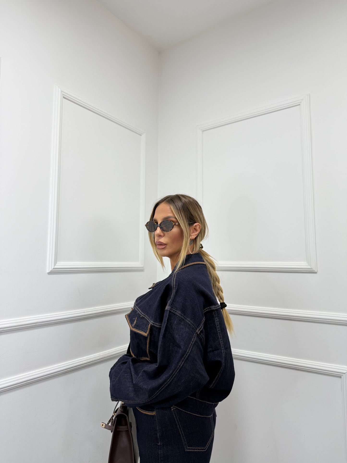 Coordinato in denim Rodriguez lavaggio zero f32373