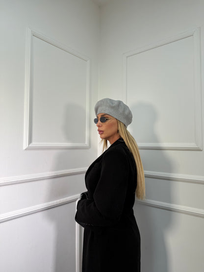 Cappotto in panno avvitato Erin nero 5928