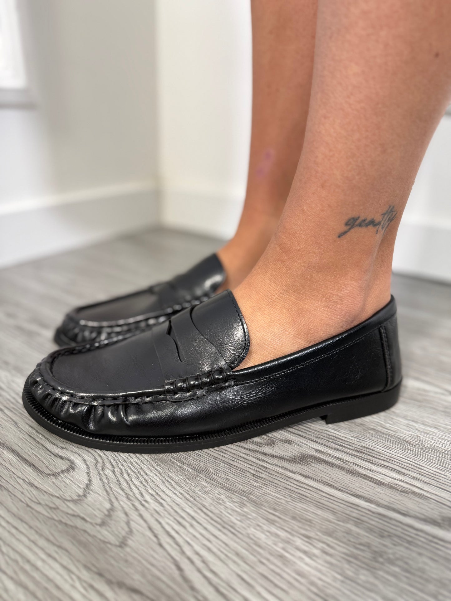 Mocassino ecopelle nero ru003