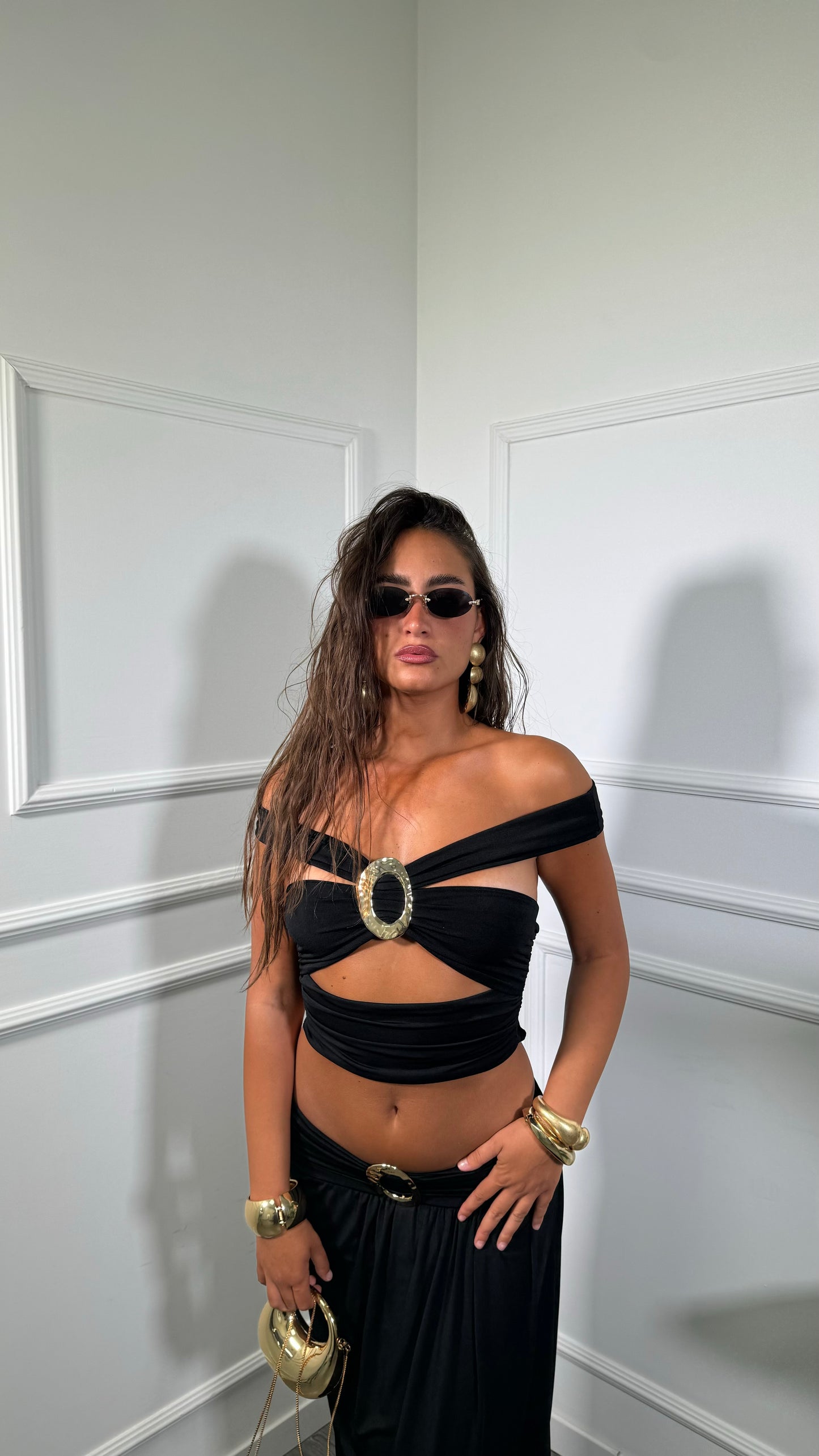 Coordinato in lycra Scorpios nero 2515