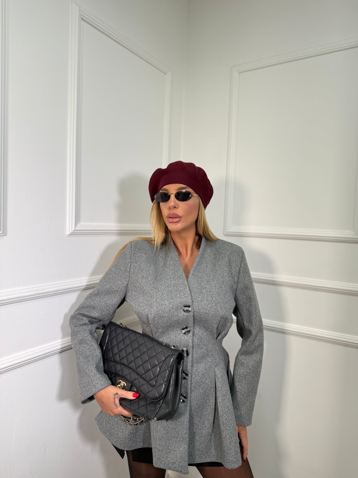 Cappotto lana cotta Corinne grigio 251984