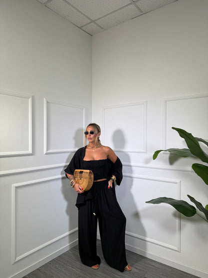 Triset in viscosa (Curvy) Paros nero ls2711