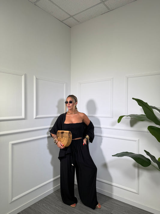 Triset in viscosa (Curvy) Paros nero ls2711