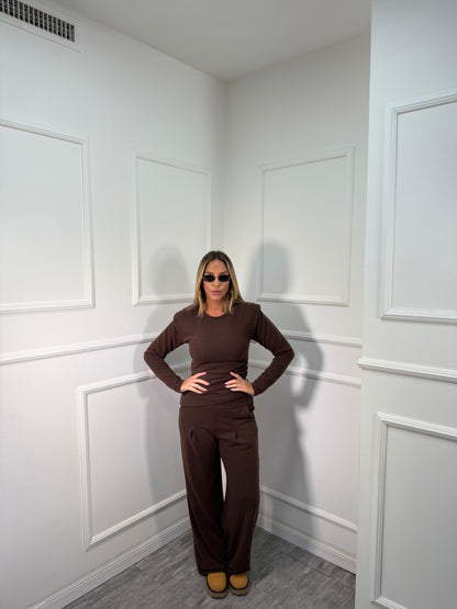 Coordinato in lanetta Cookie cacao 21335