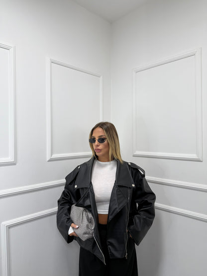 Chiodo oversize manica ampia Notting Hill nero 98491