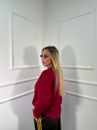 Shirt in pile Times bordeaux