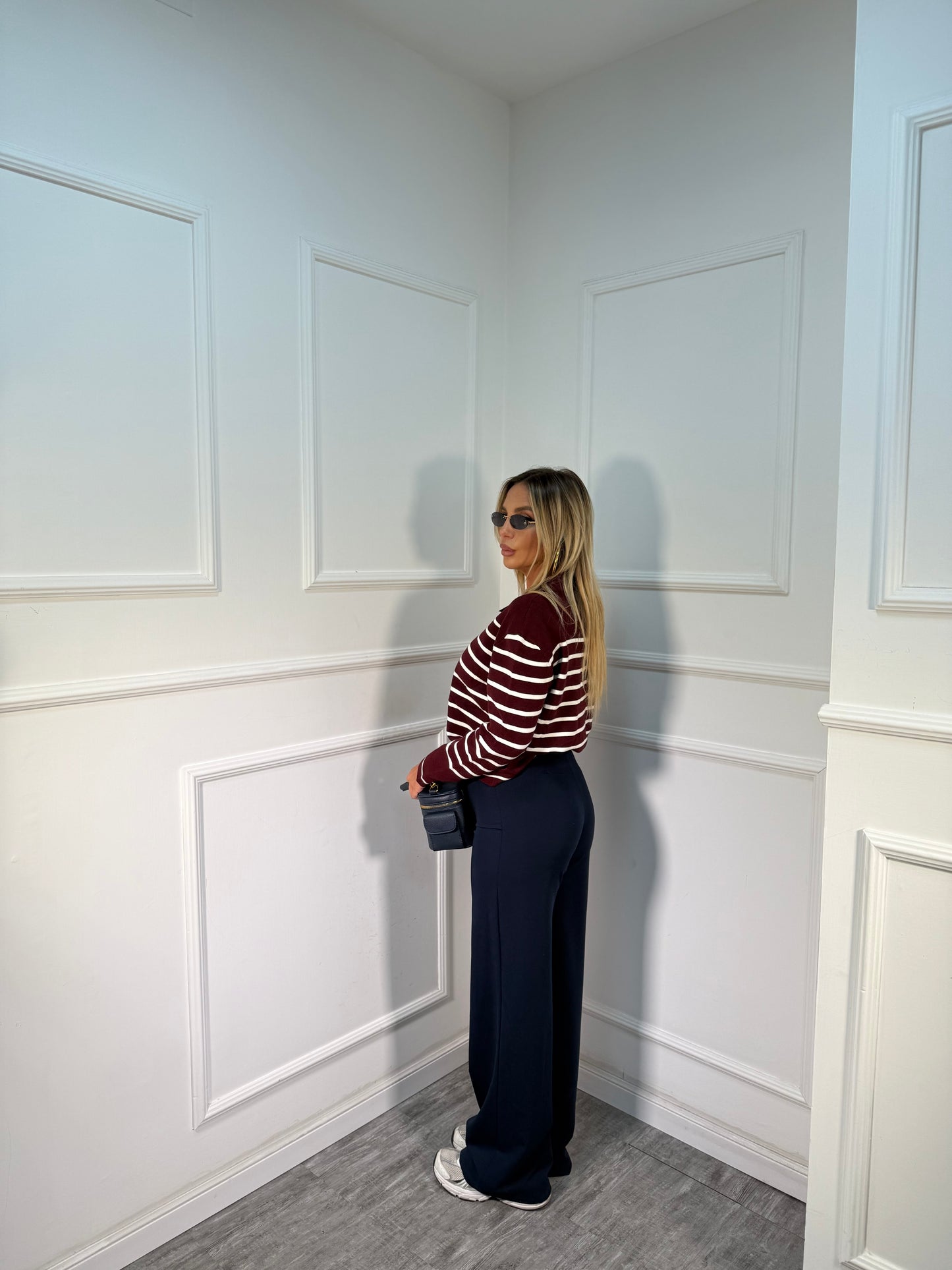 Pantaloni palazzo Madison blu navy 23600641