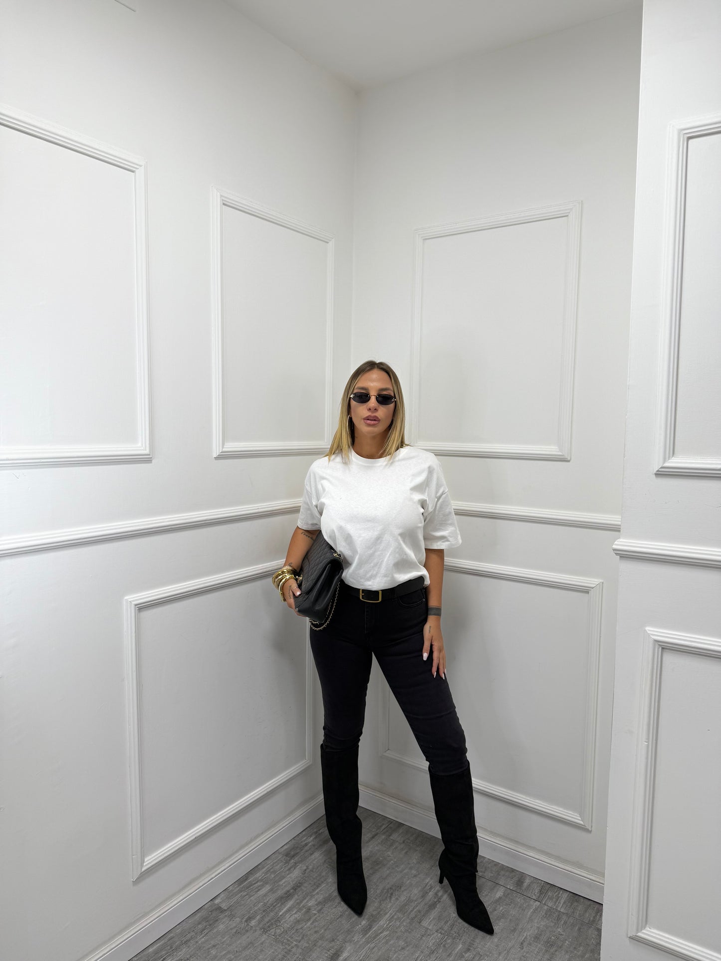 Jeans skinny Justin nero 1052