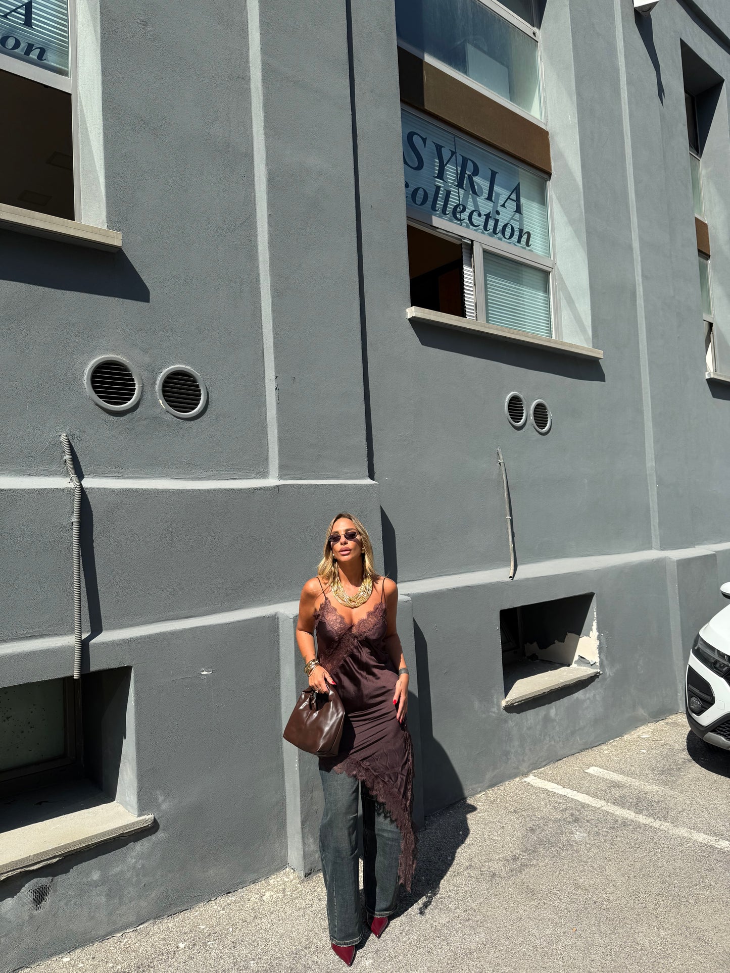 Borsa ecopelle Honey cioccolato