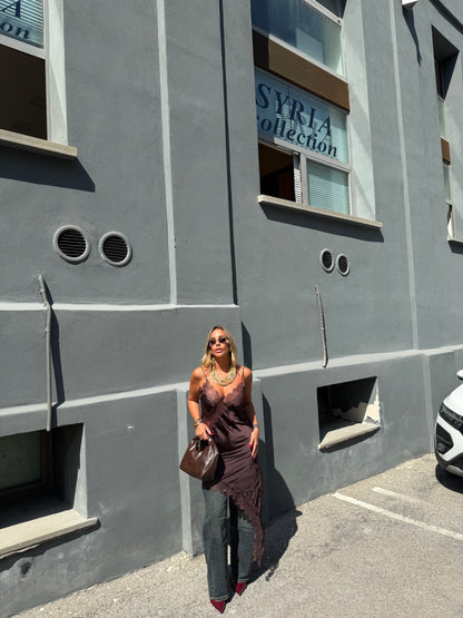 Borsa ecopelle Honey cioccolato