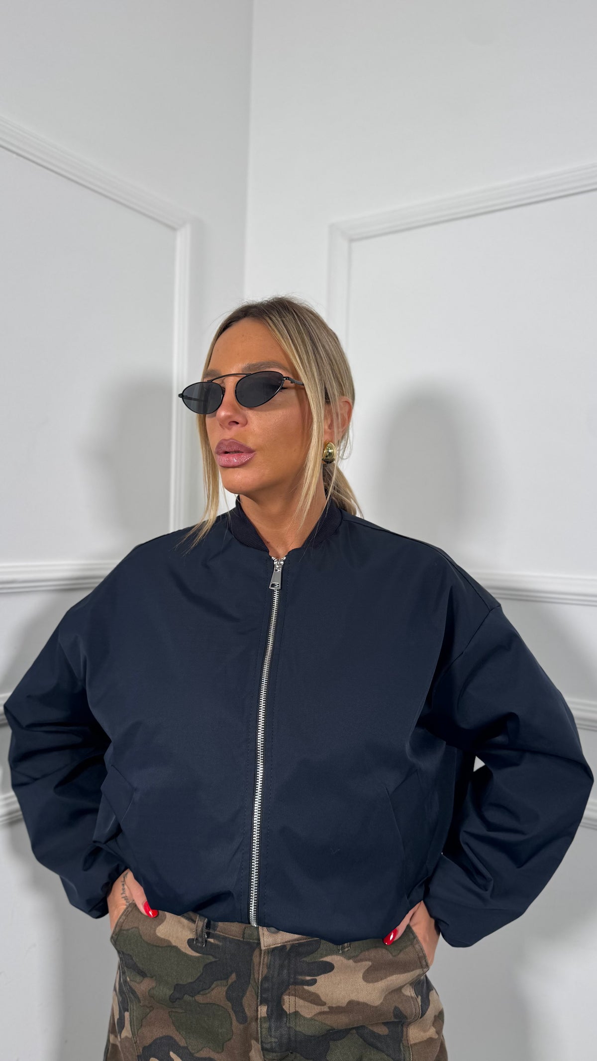 Bomber tessuto tecnico Janet (vari colori) 31069
