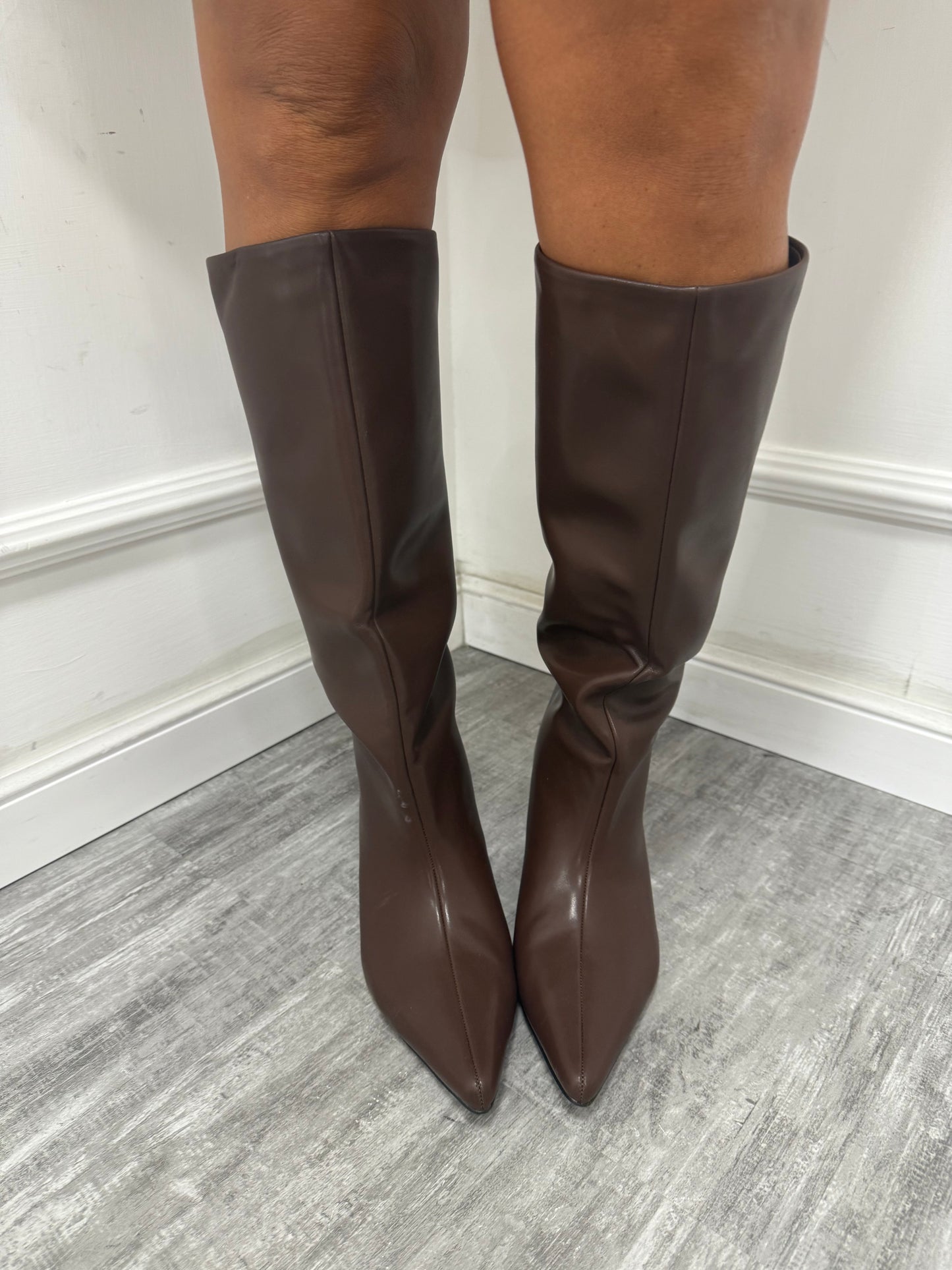 Stivale in ecopelle emily cioccolato k7059