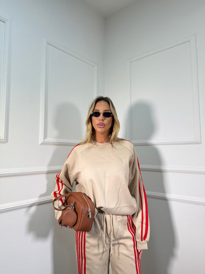 Coordinato in tuta Voyage camel yt30056