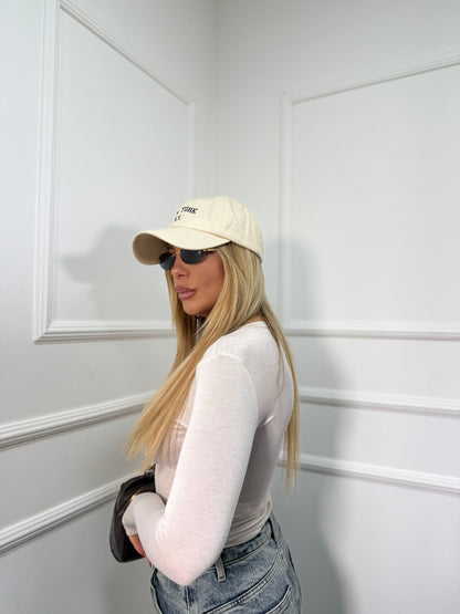 Shirt semi velata con bottoncini e manica a guanto Life nude 25780