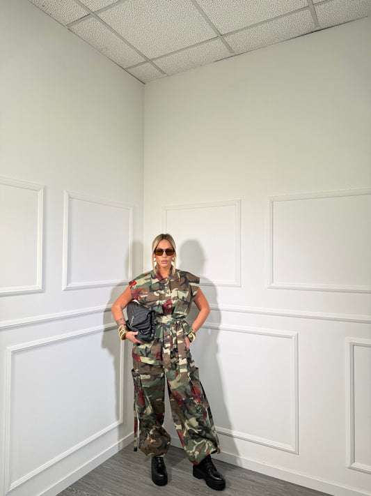 Coordinato militare con rose by lumina Shadow ld5435