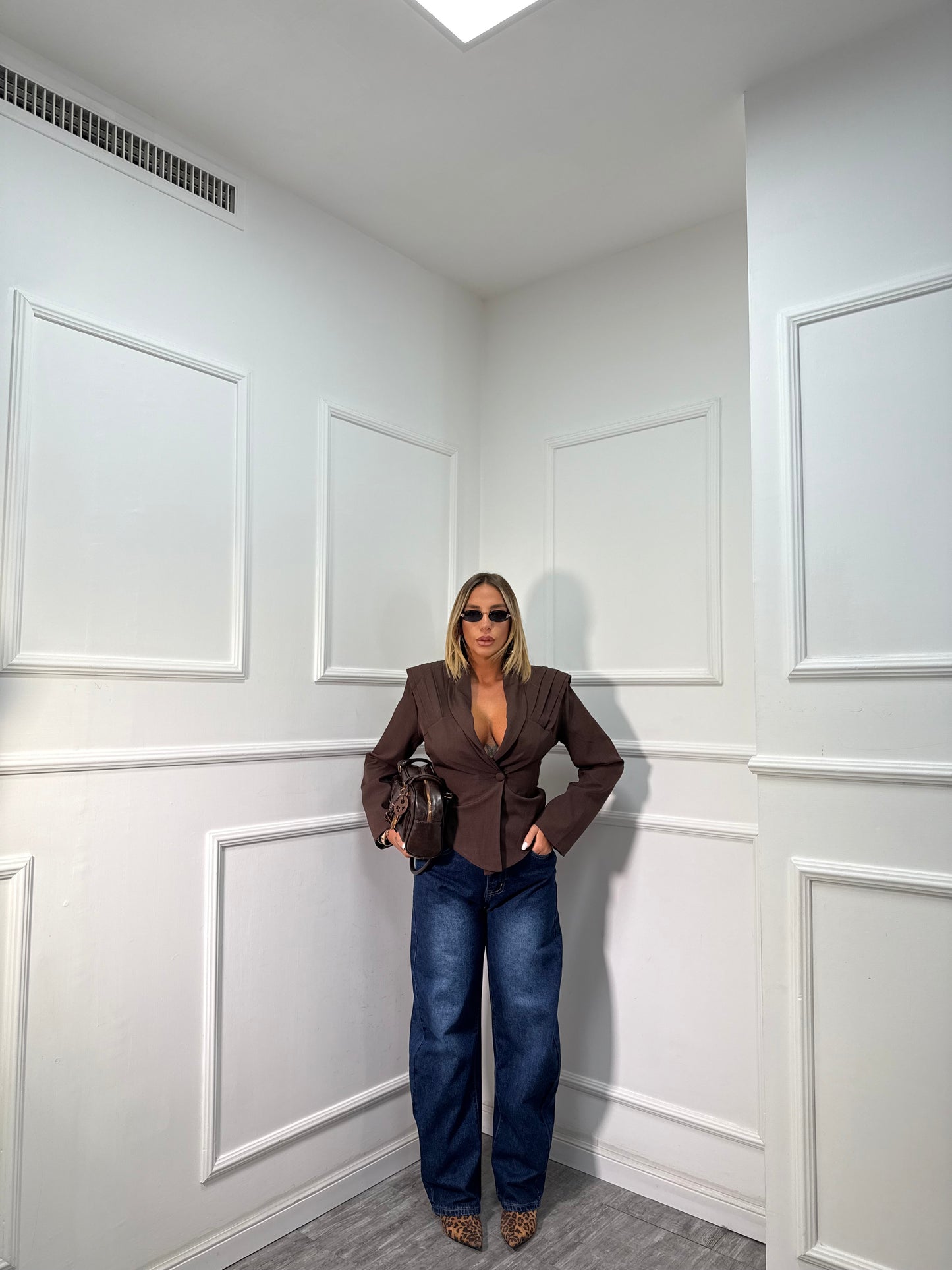 Jeans balloon baggy Tresy lavaggio scuro 0722