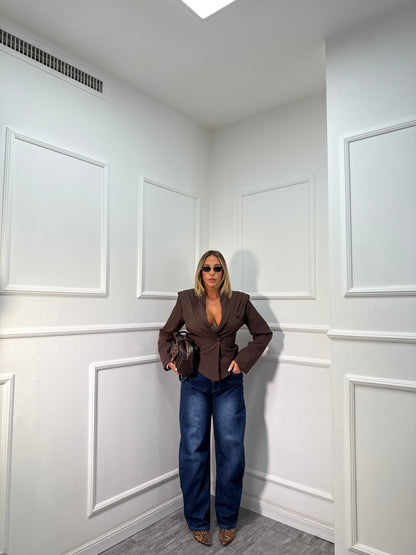 Jeans balloon baggy Tresy lavaggio scuro 0722