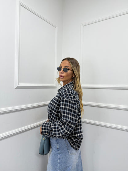 Camicia a quadri flanella Sofya 2617c by justwest