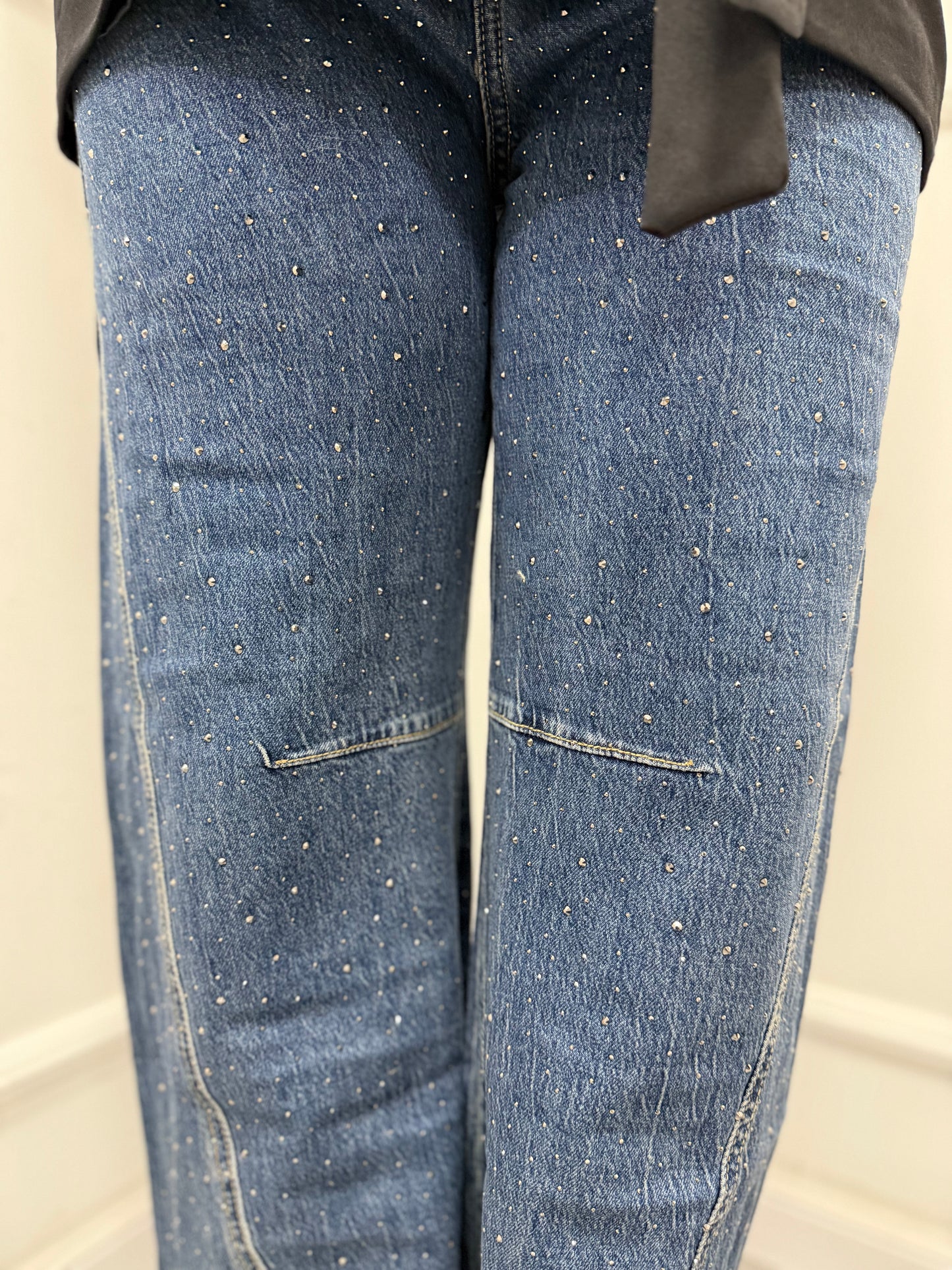 Jeans palazzo Shine lm689