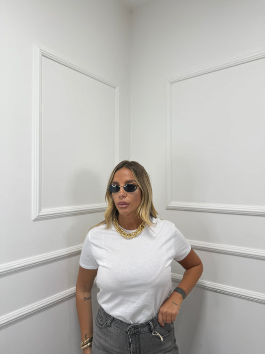 T-shirt basic Slim bianca