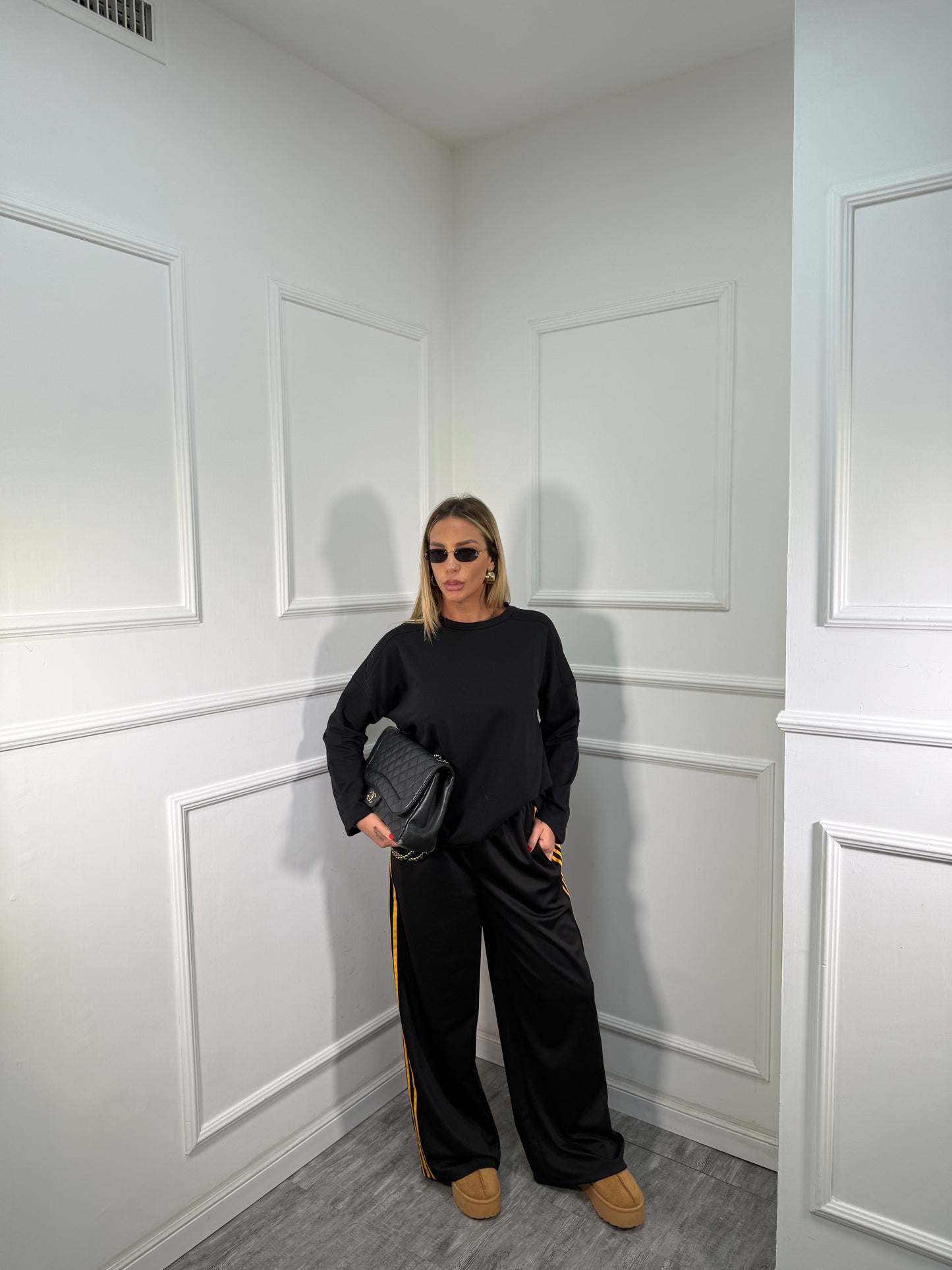 Pantatuta palazzo Oxford nero 6865