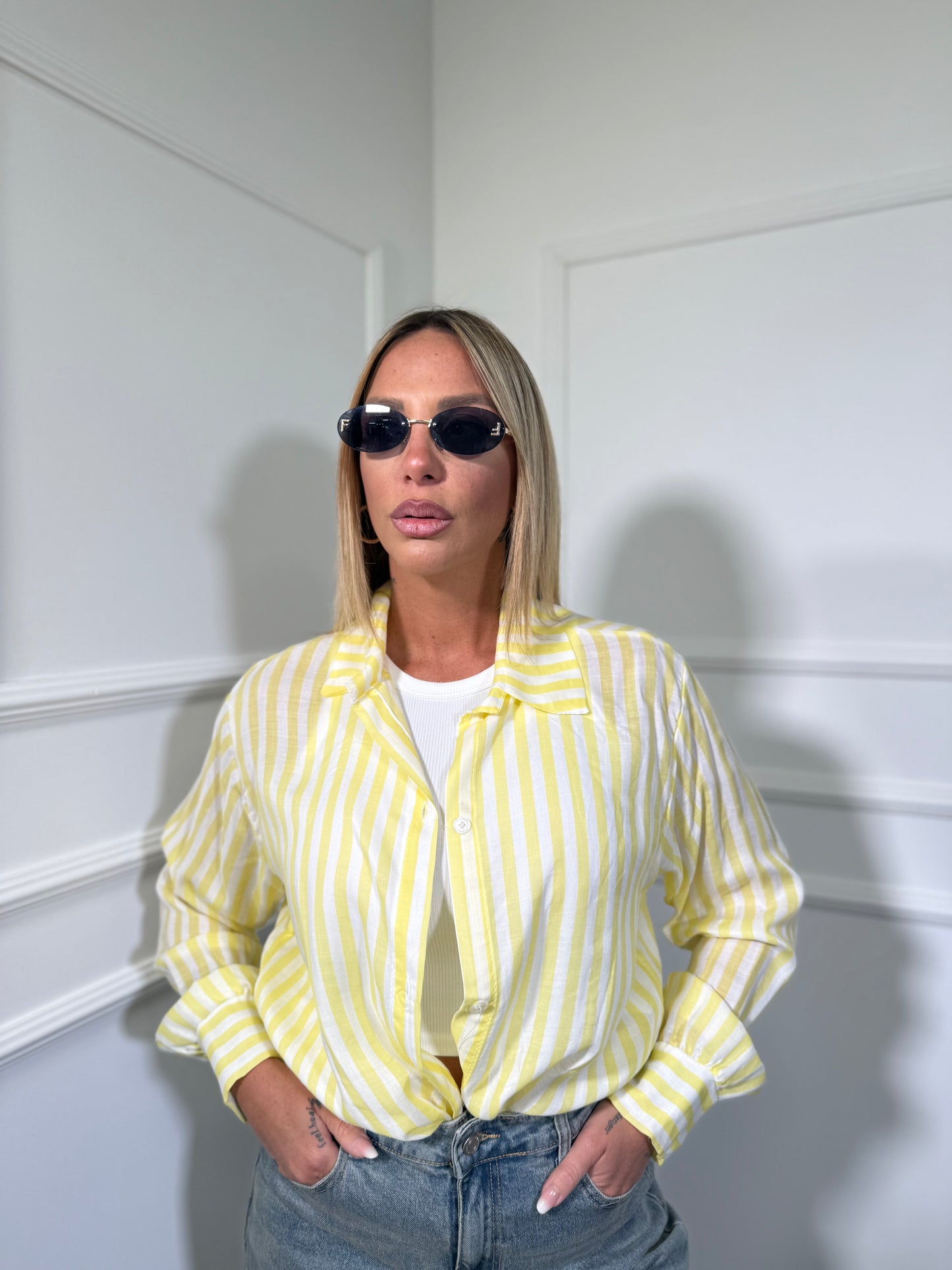 Camicia a righe Beach (vari colori)