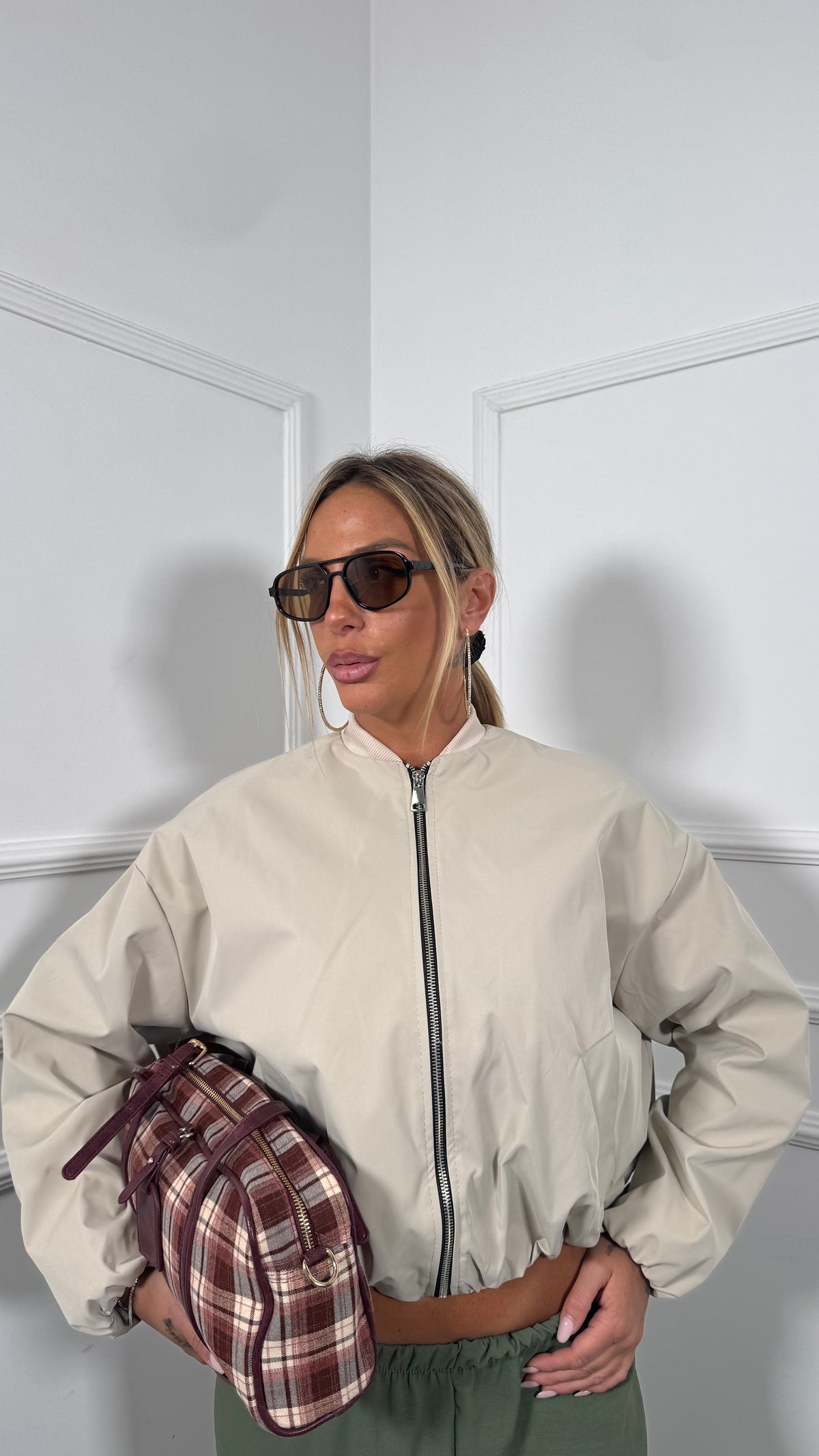 Bomber tessuto tecnico Janet (vari colori) 31069