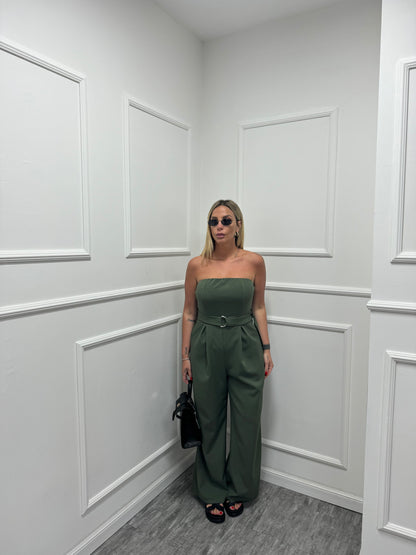 Jumpsuit Clara verde militare