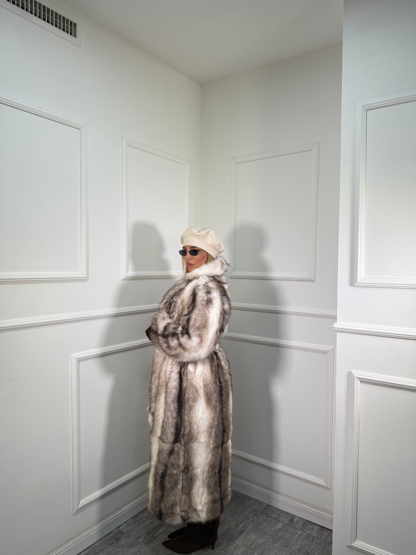 Maxi ecofur con fusciacca Dolomiti panna l8015