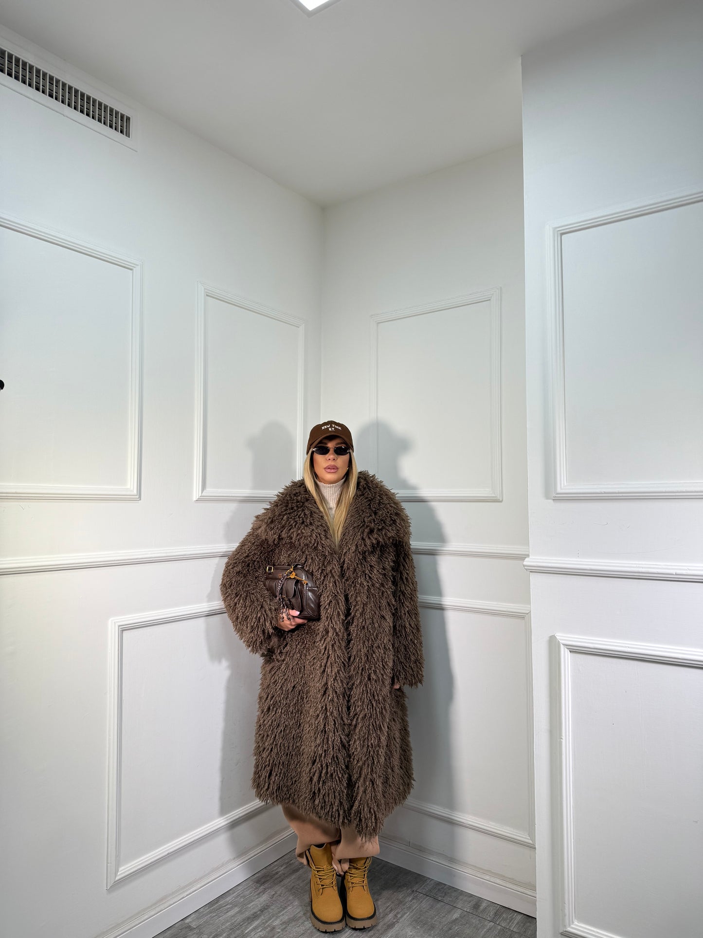 Maxi ecofur mongolia Saint Moritz cioccolato mfy2525