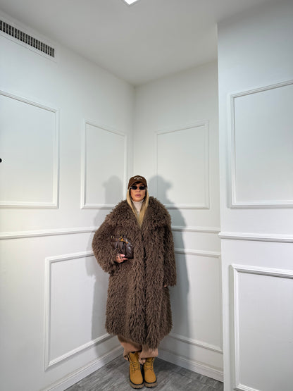 Maxi ecofur mongolia Saint Moritz cioccolato mfy2525