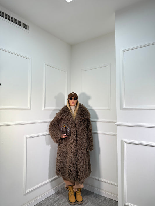 Maxi ecofur mongolia Saint Moritz cioccolato mfy2525