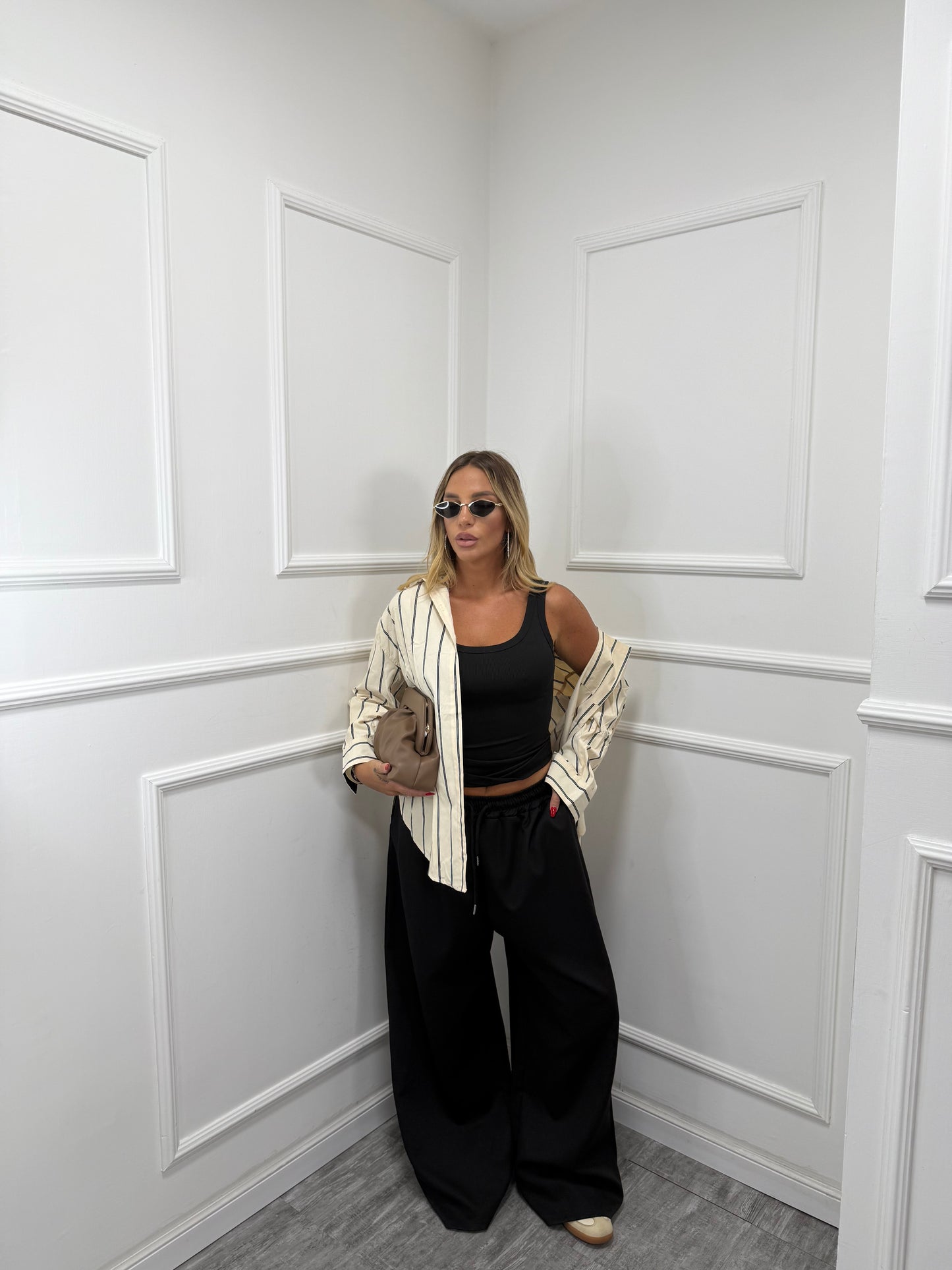 Pantaloni con coulisse Monday curvy dalla 46/52 nero 51842