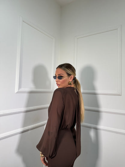 Jumpsuit a palazzo Ellis cioccolato 378788