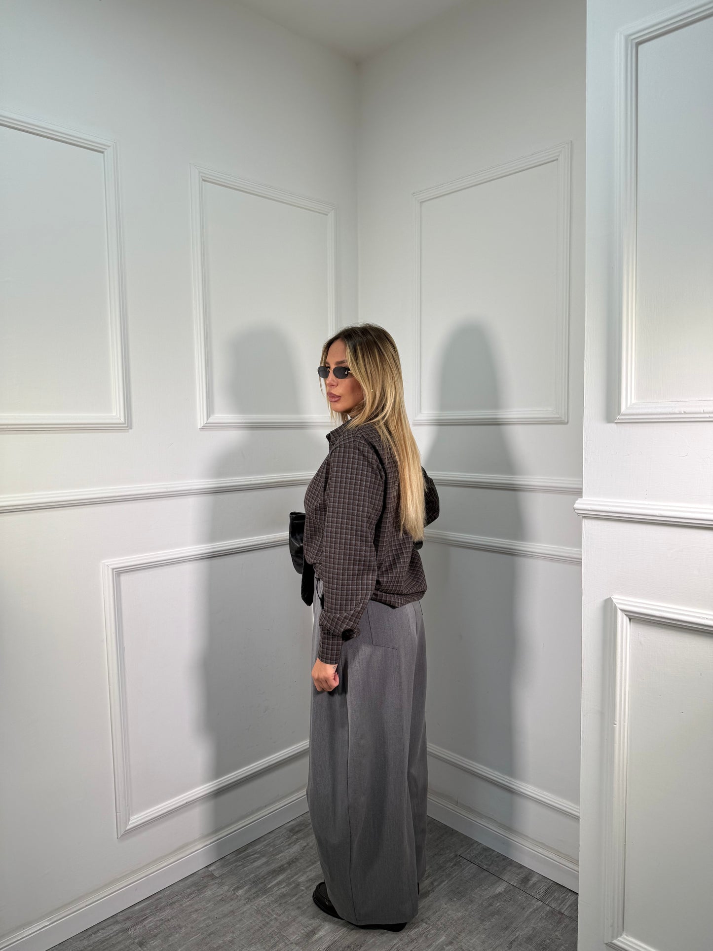 Pantaloni palazzo balloon Easy grigio 66690