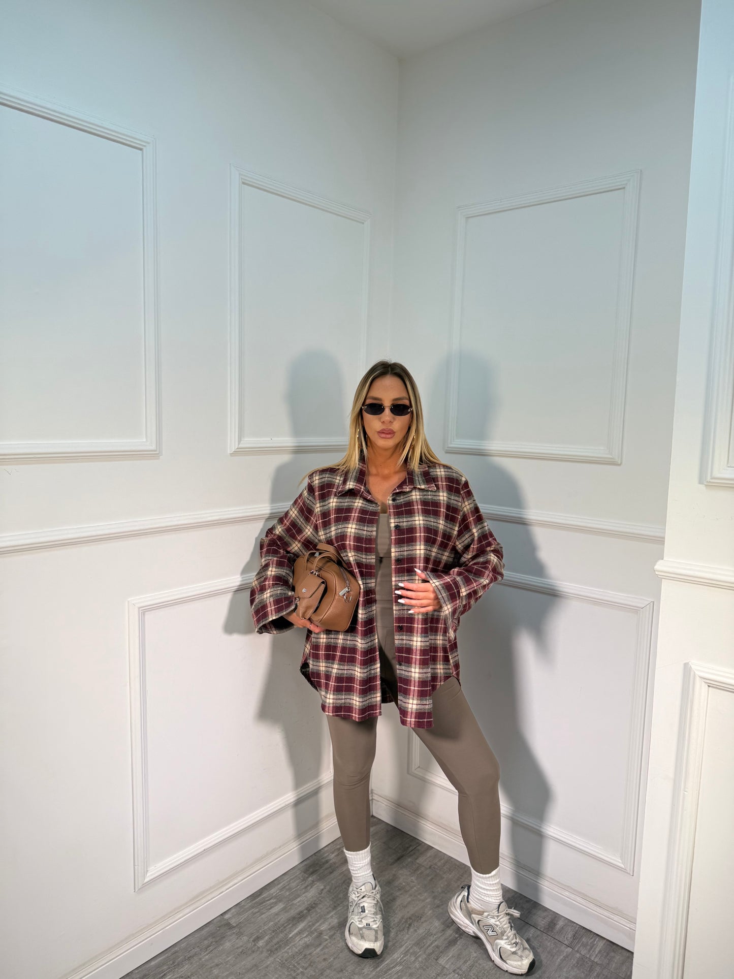 Coordinato in lycra Roxana taupe 16377