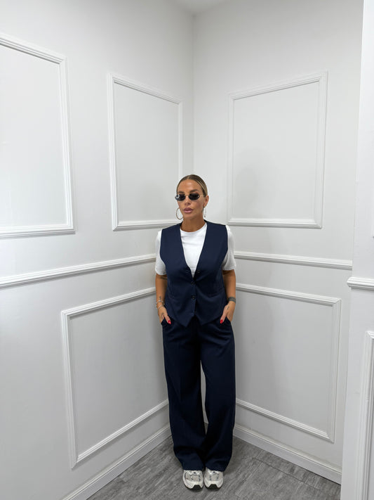 Tailleur Work blu navy m12506