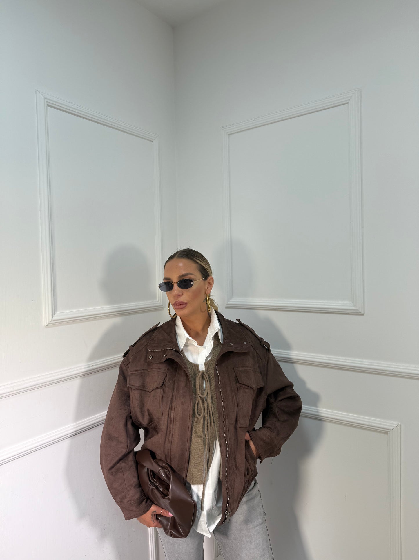 Bomber eco renna Hyde cacao har007