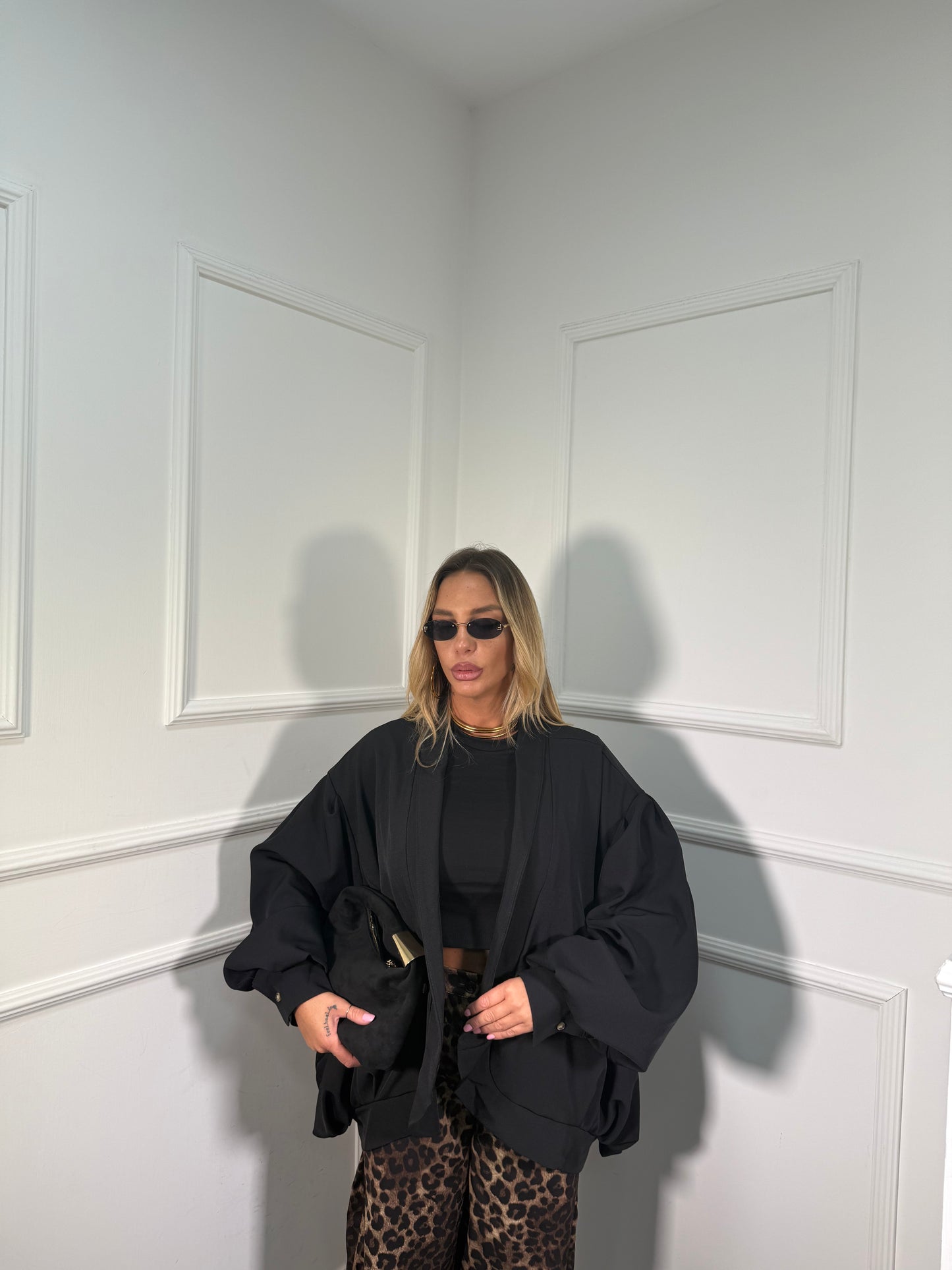 Giacca balloon Lavinia nera