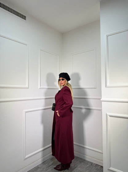 Cappotto misto lana Empire bordeaux 251631