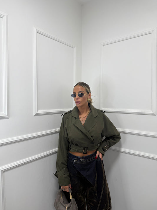Trench crop River verde militare m10517