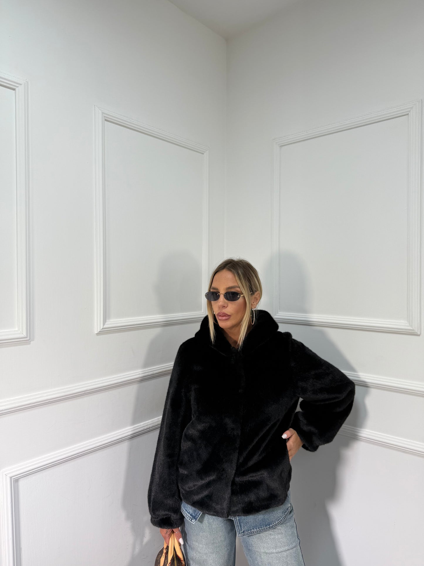 Bomber ecofur Desy nero 25209