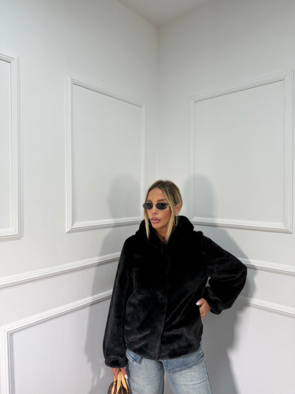 Bomber ecofur Desy nero 25209