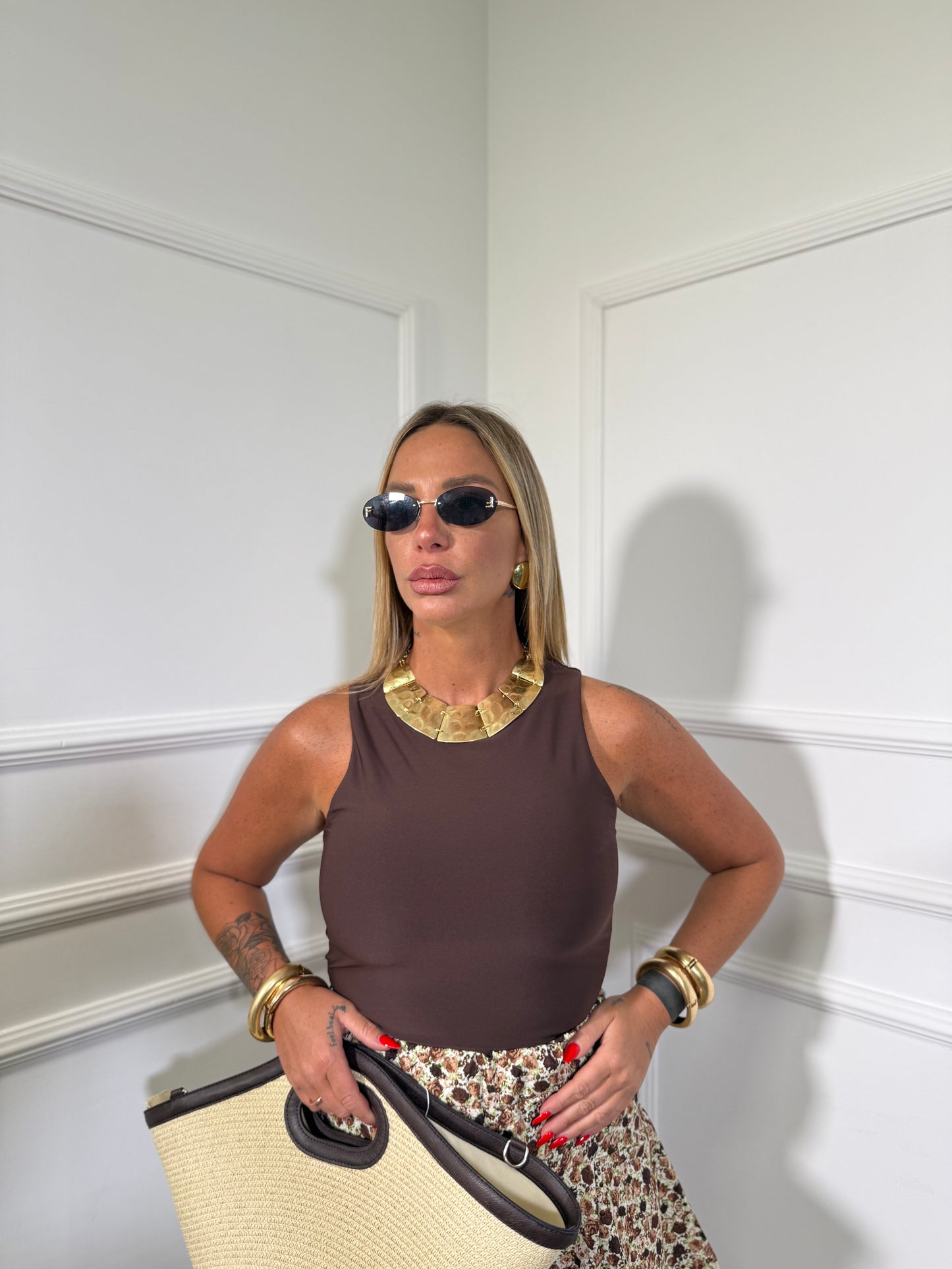 Body in lycra Zayla cioccolato 16338