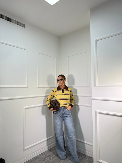 Jeans palazzone Eden lavaggio chiaro 9026