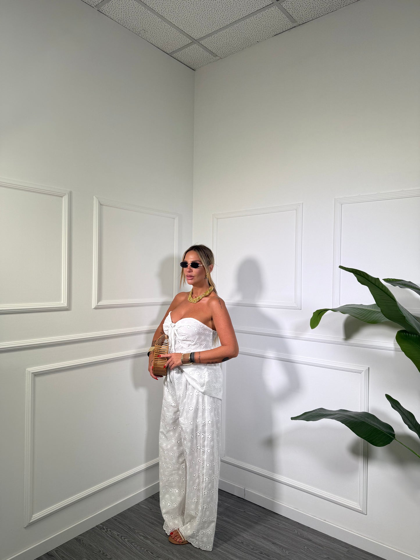 Coordinato pizzo San gallo (curvy) Maiorca 003466