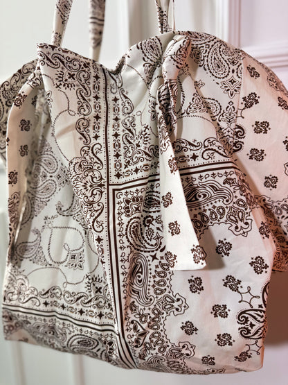 Maxi borsa bandana in cotone by lumina canapa