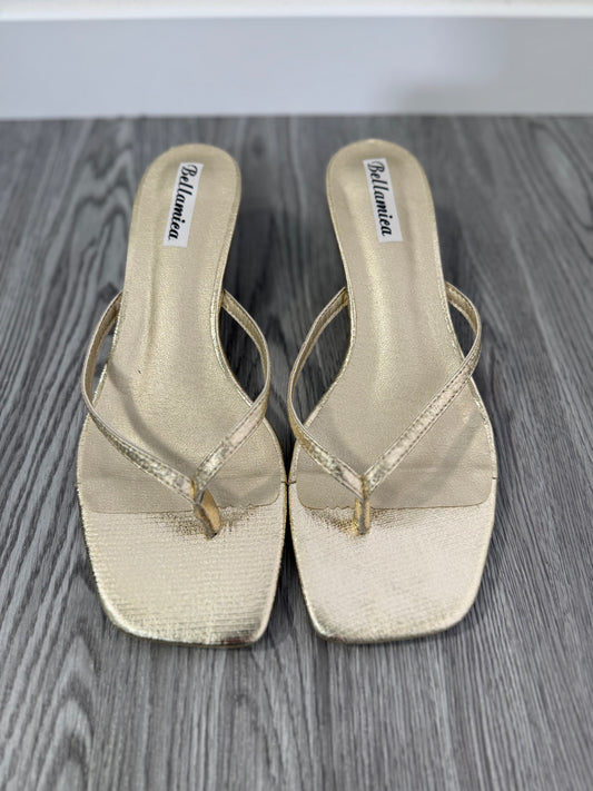 Sandalo infradito oro e0521